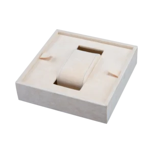 Additional velvet-lined tray for Ercolano jewelry boxes, handcrafted in Sorrento - small, watch tray, beige