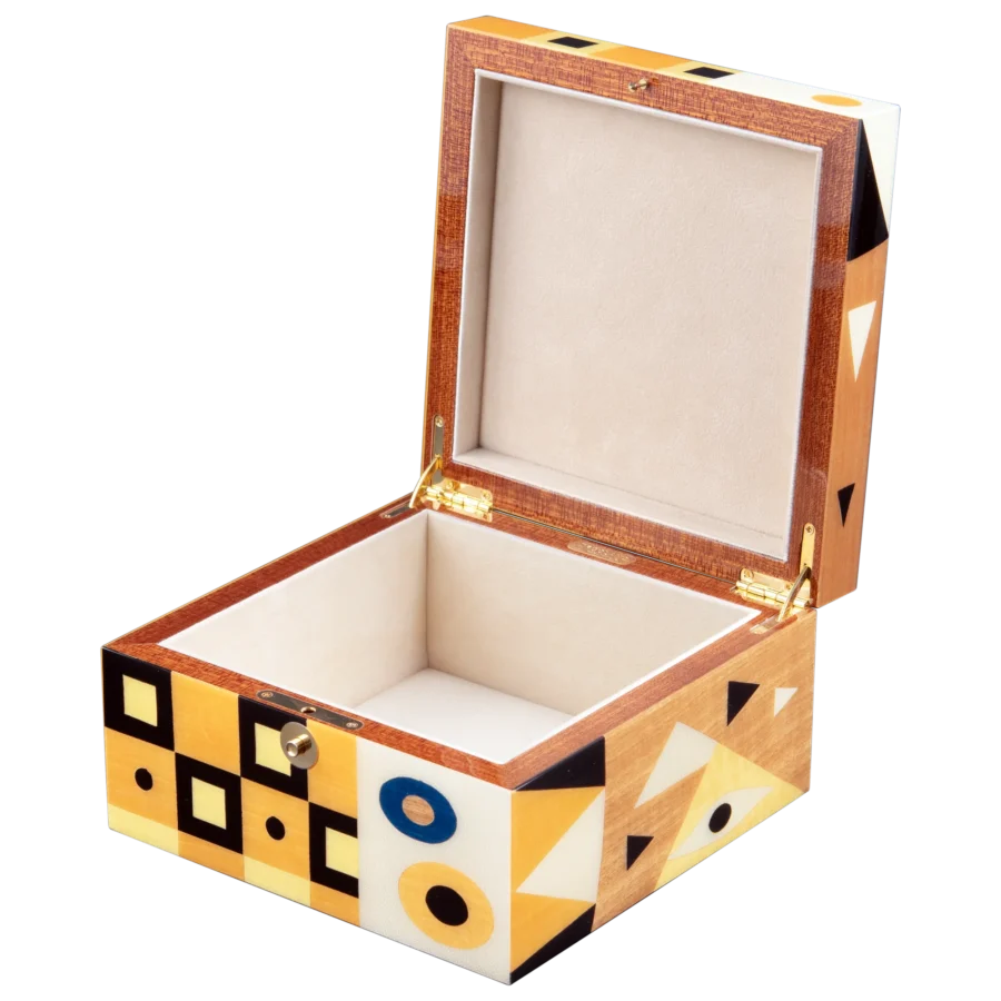 Klimt jewelry box, marquetry inspired by Gustav Klimt - small, jewelry storage