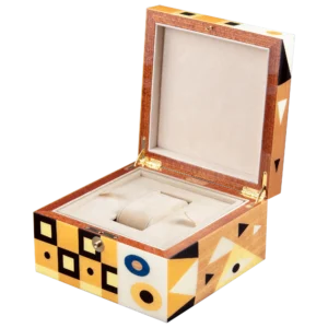 Klimt jewelry box, marquetry inspired by Gustav Klimt - small, watch tray