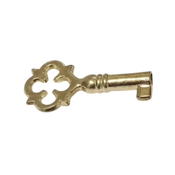 Gold-finish replacement key for Ercolano boxes