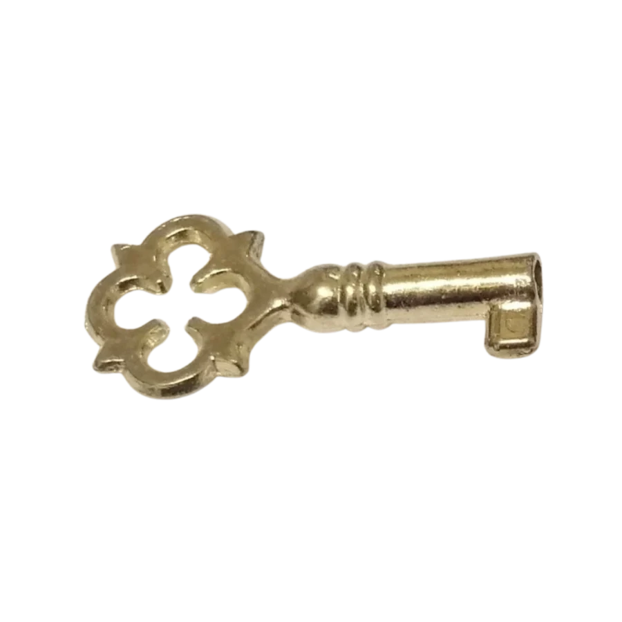 Gold-finish replacement key for Ercolano boxes
