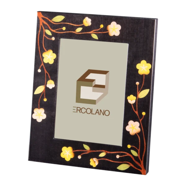Sakura photo frame, cherry blossom marquetry, handcrafted in Sorrento - front