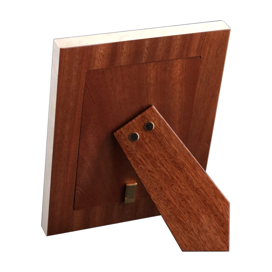 Rear of the Sofia photo frame with easel stand
